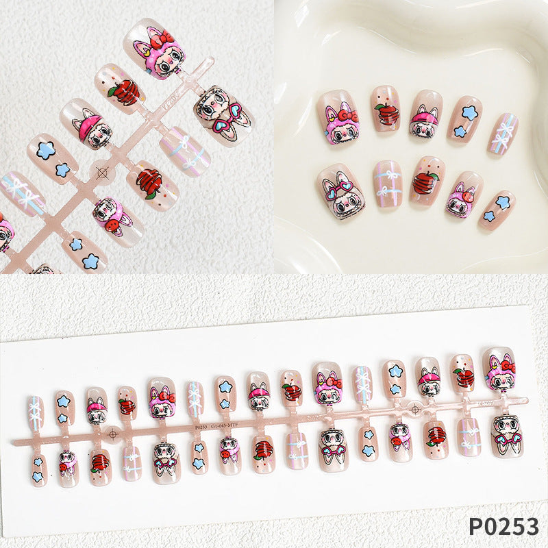 Whimsical Themed Press-On Nail Art Kalsten