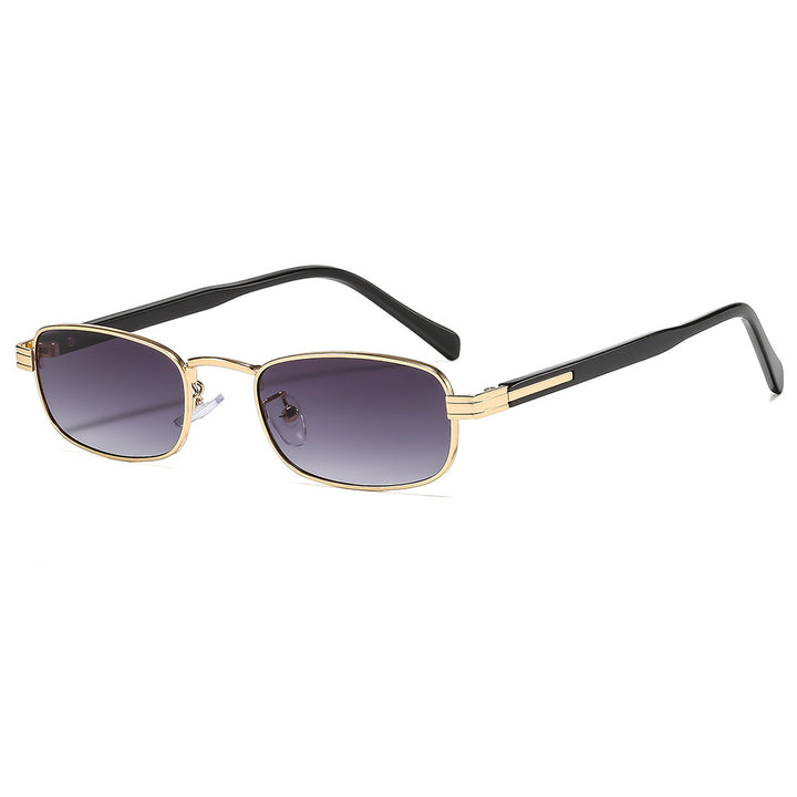 Ladies fashionable sunglasses with stylish metal frame and orange lenses Kalsten