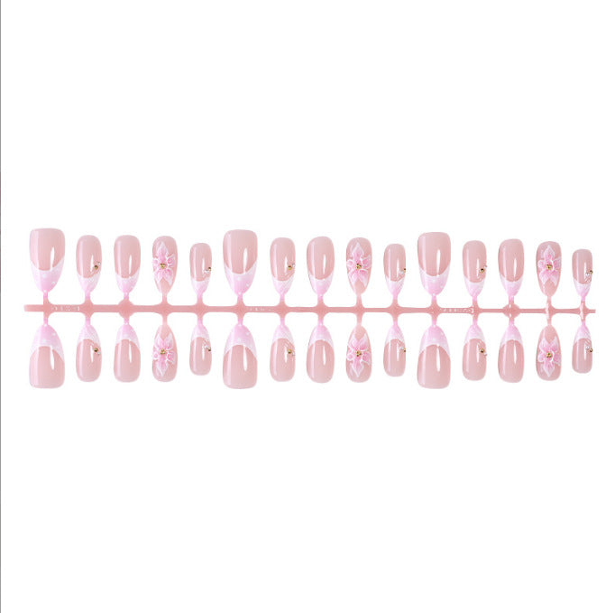 Elegant Floral Design Press-On Nail Set Kalsten