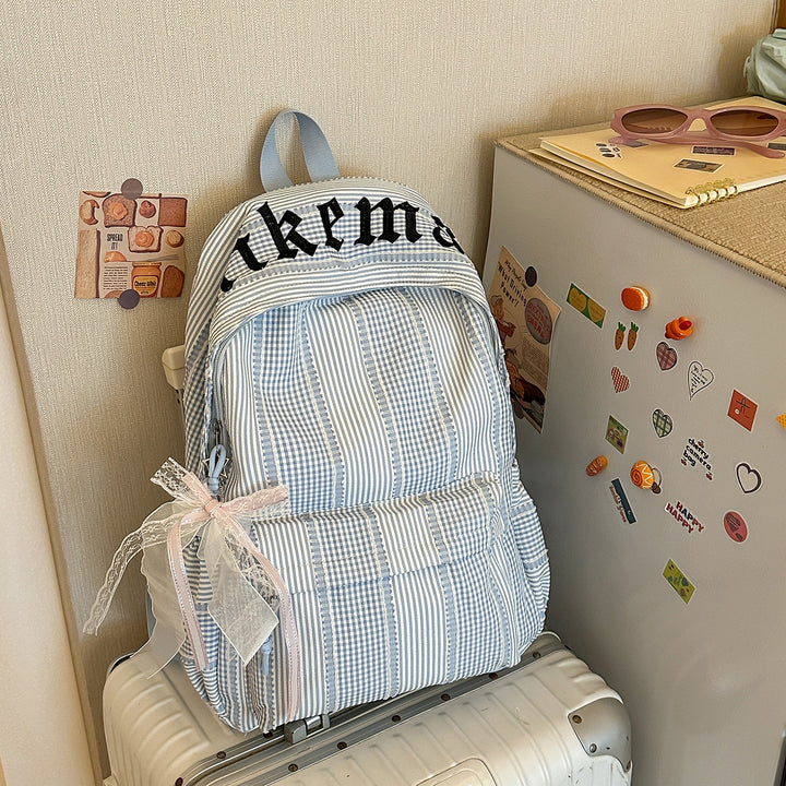 Stylish Checkered Backpack Kalsten