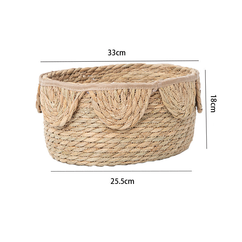 Stylish storage basket with wave rim Kalsten
