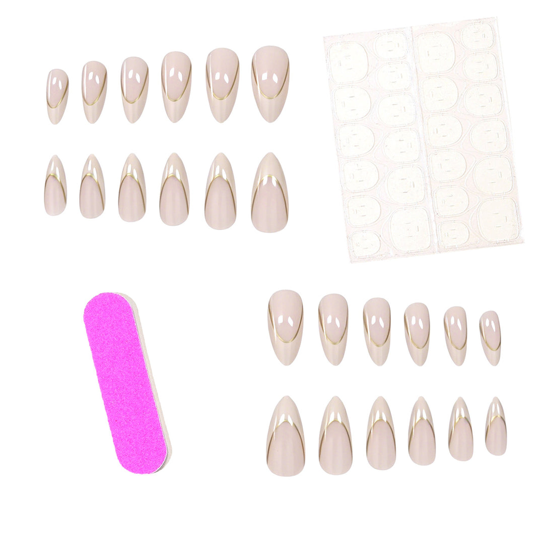 Elegant French Tip Nail Enhancements Kalsten 1789915352