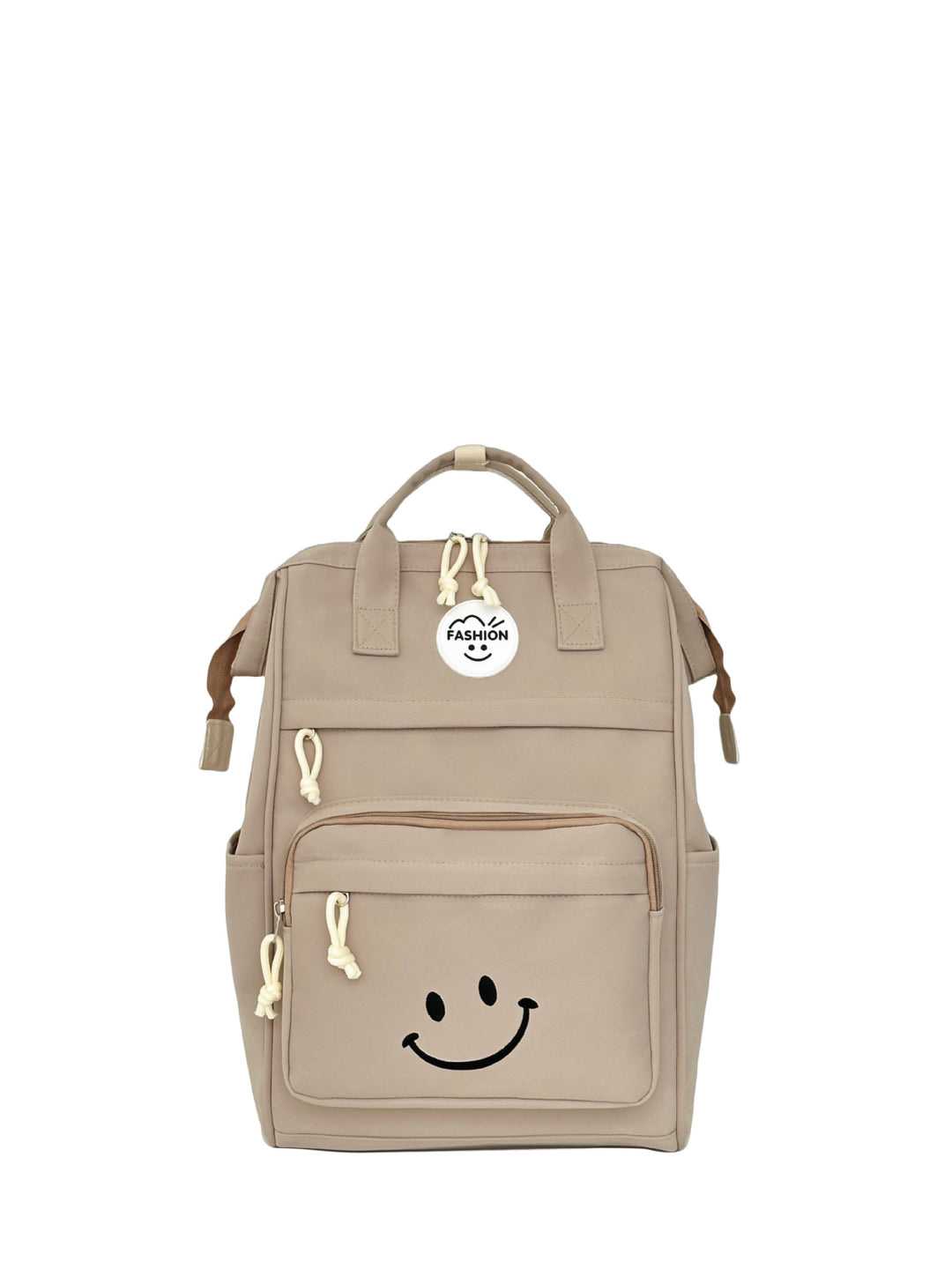 Trendy Multi-Pocket Smiley Face Backpack Kalsten