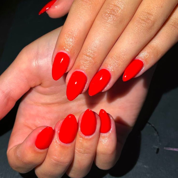 Floral Design Stiletto Press-On Nails