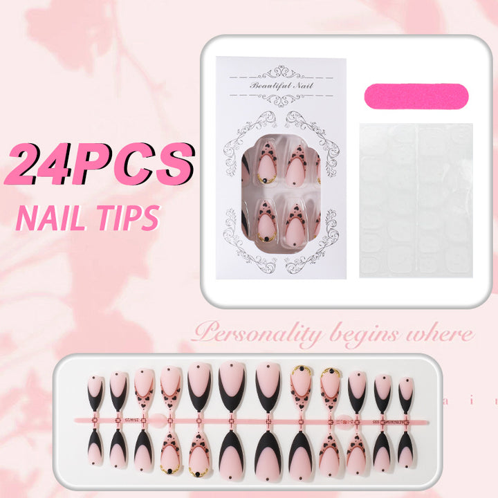 Unique Elegant Press-On Nail Tips Set Kalsten