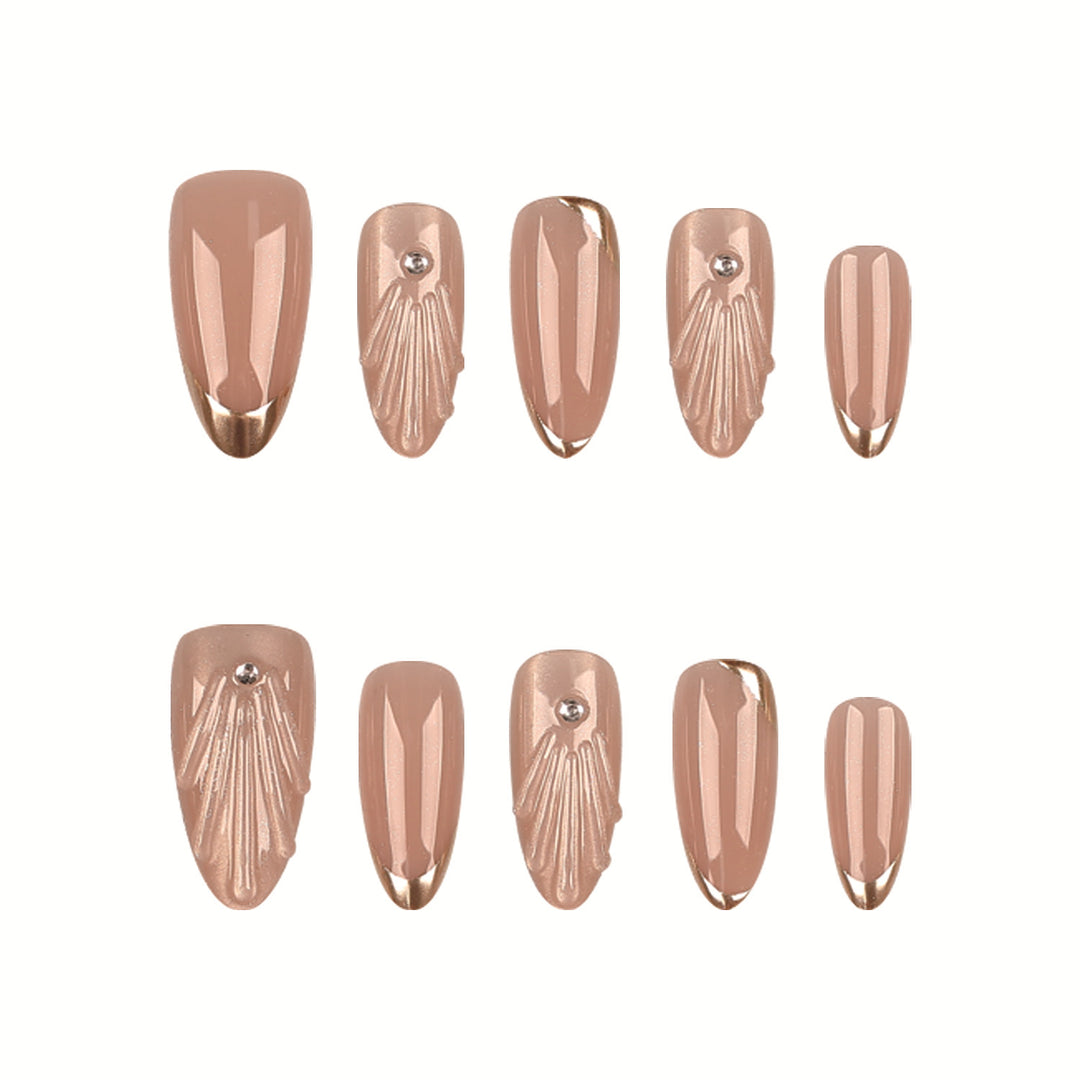 Elegant Art Deco Style Press-On Nails