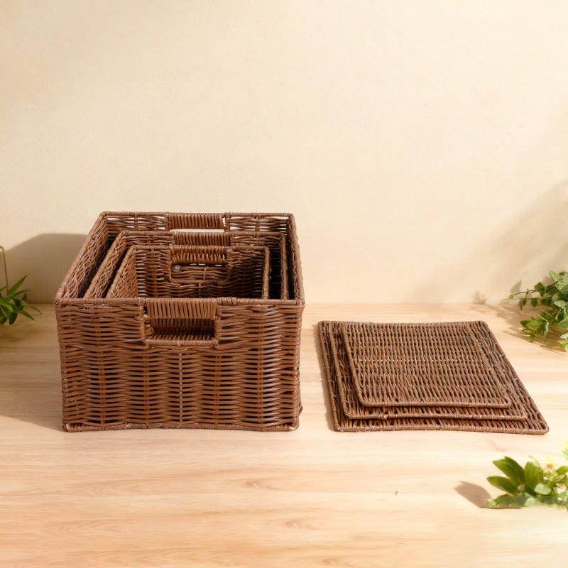Women storage baskets made of woven material Kalsten