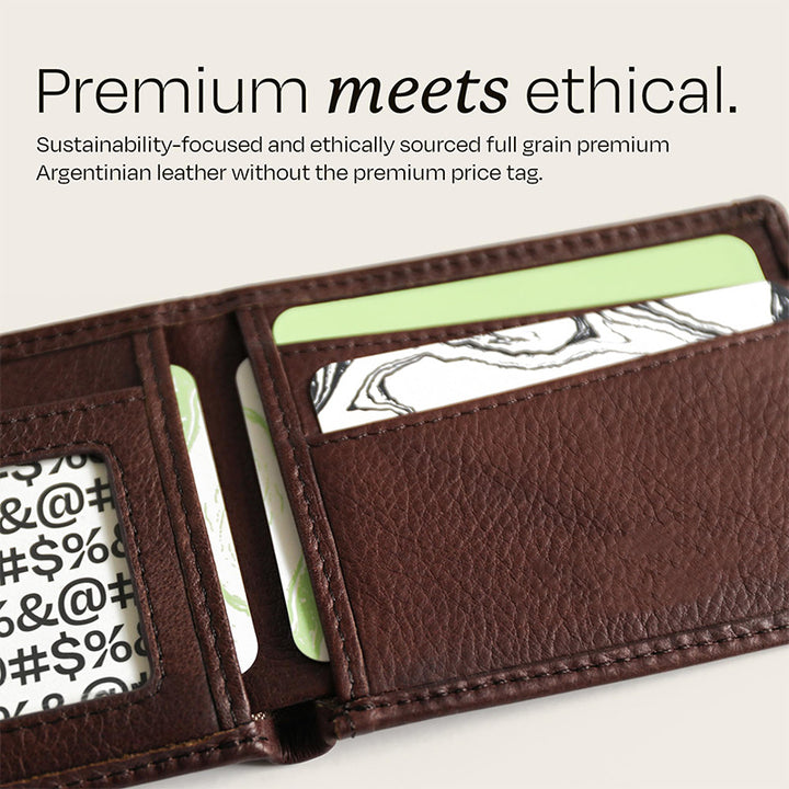 Dual-Sided Minimalist Leather Wallet Kalsten