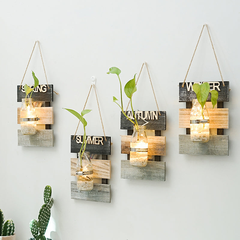 Wall decoration with glass carafe holder Kalsten