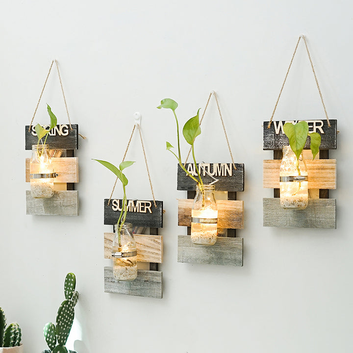 Wall decoration with glass carafe holder Kalsten