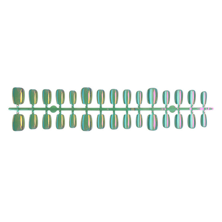 Glossy Iridescent Press-On Nail Set