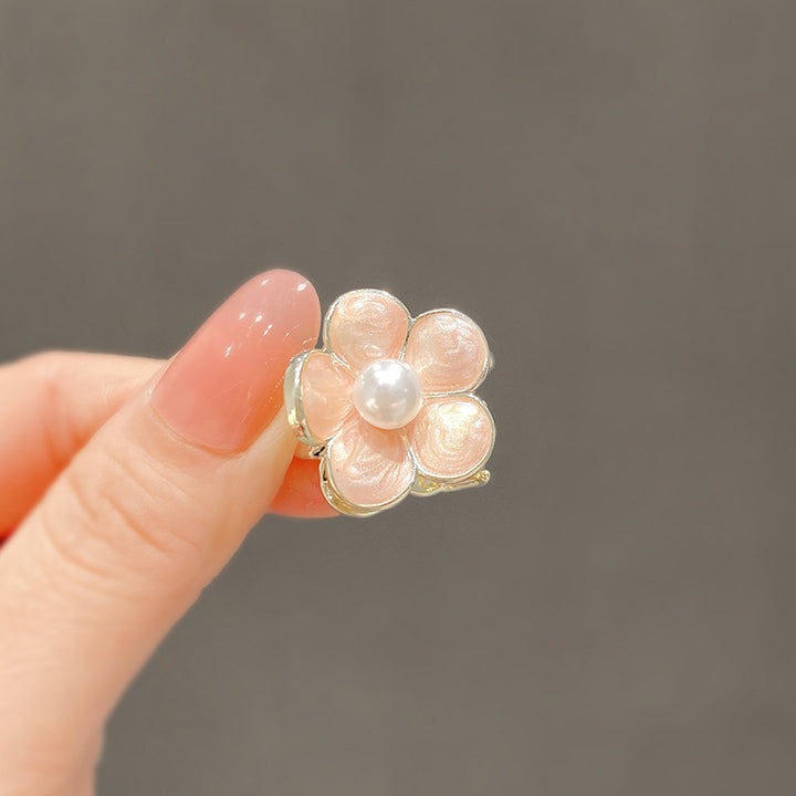 Floral Pearl-Embellished Hair Clip Kalsten