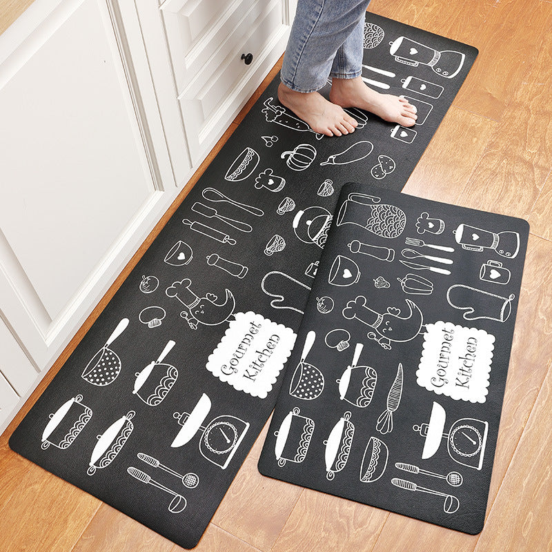 Floral Patterned Kitchen Comfort Mat