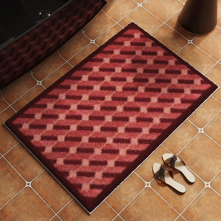 Geometric Patterned Non-Slip Bath Mat Kalsten
