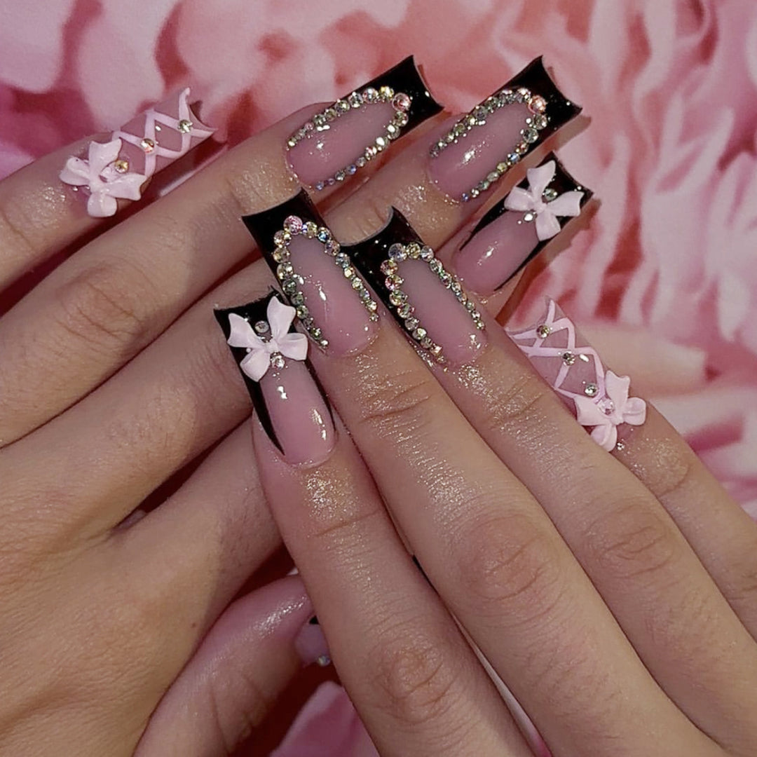 Decorative Long Stiletto Nail Art Design Kalsten