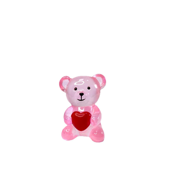 Decorative bear figure with heart Kalsten