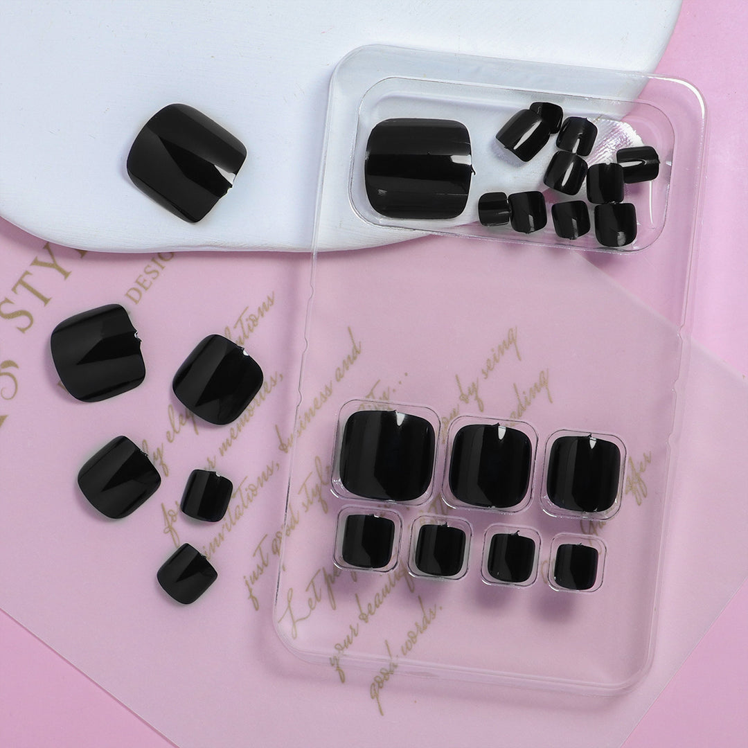Elegant Press-On Toenails Set