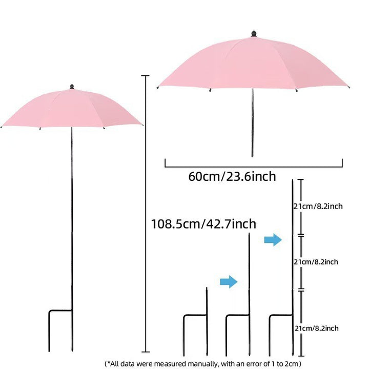 Women's sun protection umbrella with flexible tripod Kalsten