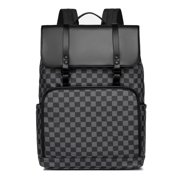 Stylish Checkerboard Pattern Backpack Kalsten