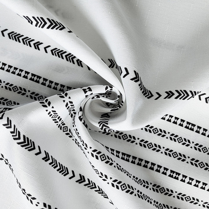 Textured Striped Shower Curtain Kalsten