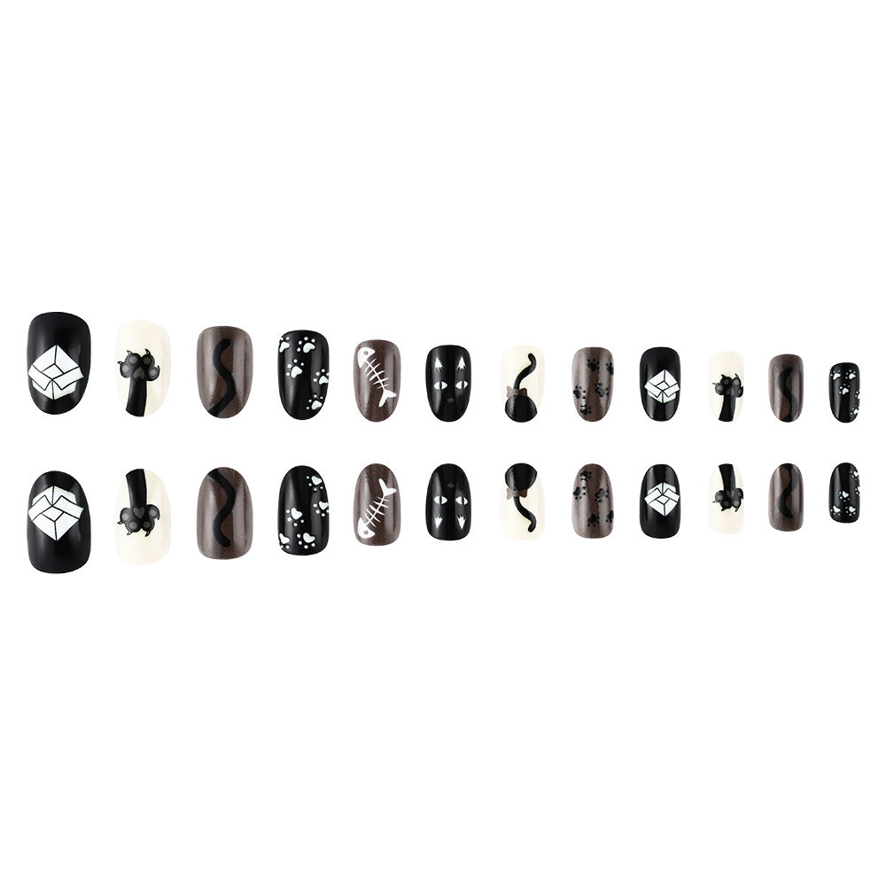 Creative Cat-Themed Nail Art Set Kalsten
