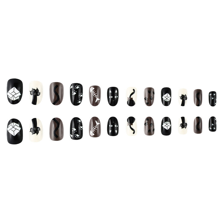 Creative Cat-Themed Nail Art Set Kalsten