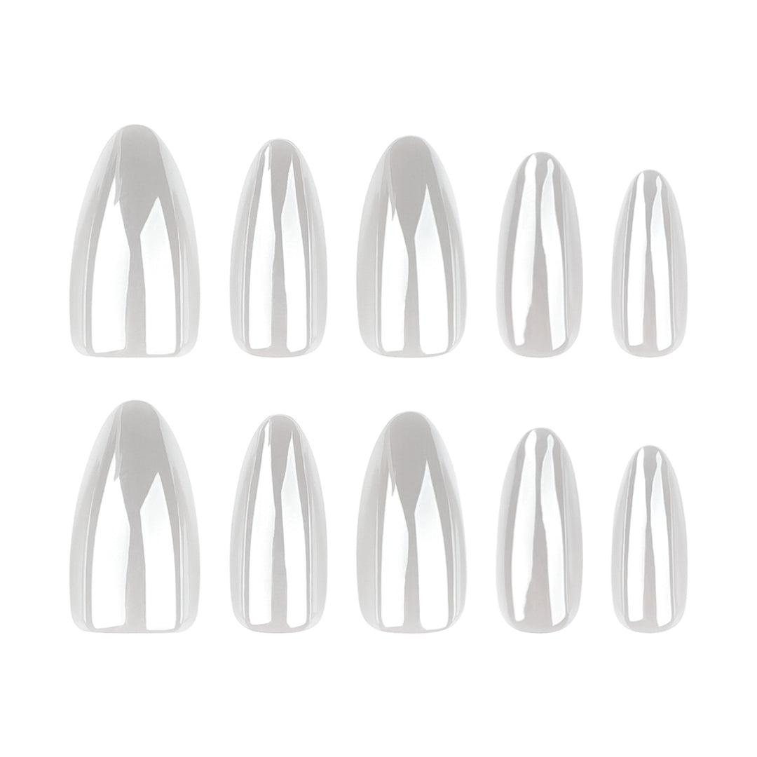 Artful stiletto nails with elegant shine details Kalsten