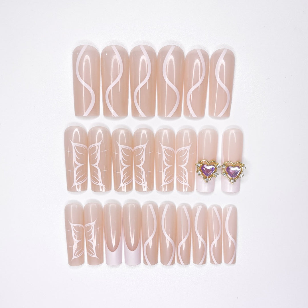 Ornate Floral Nail Extensions Kalsten