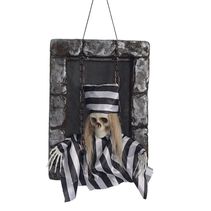 Animated Prisoner Skeleton Prop Kalsten