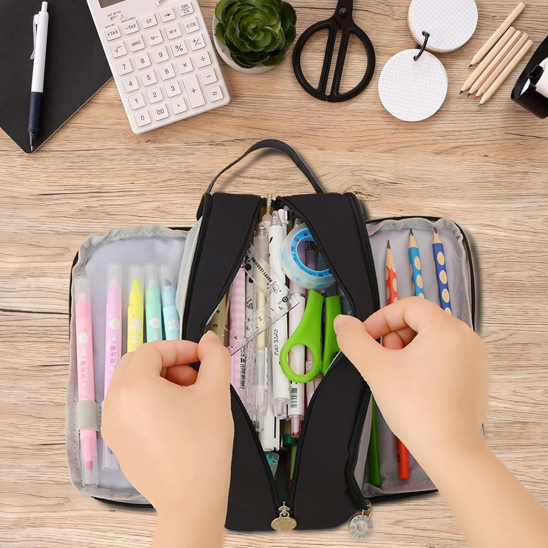 Stylish Multi-Compartment Pencil Case