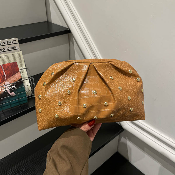 WoElegant Textured Crocodile Pattern Clutch Bag Kalsten
