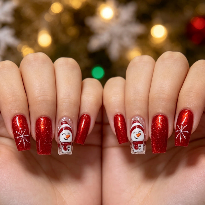 Festive Holiday Nail Art Extensions Kalsten