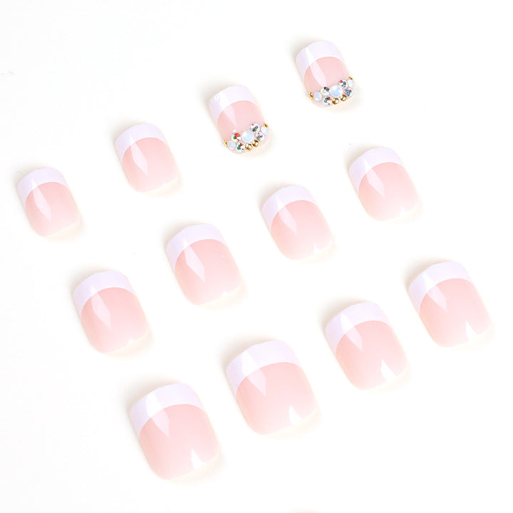 Artful Nail Extensions with Elegant Jewelry Accents Kalsten