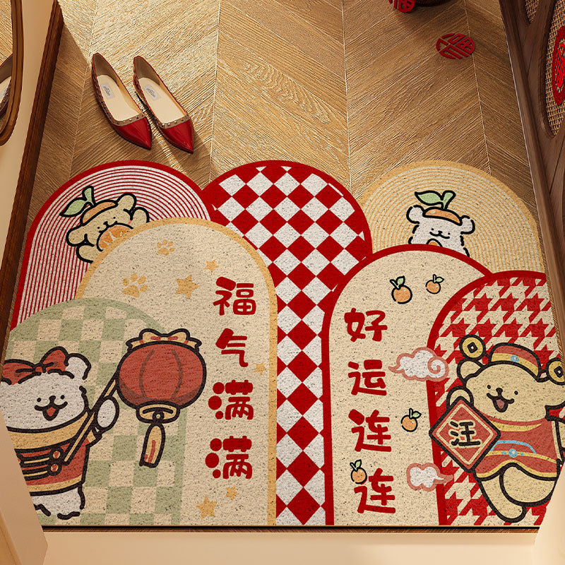 Children's Playful Character Welcome Mat