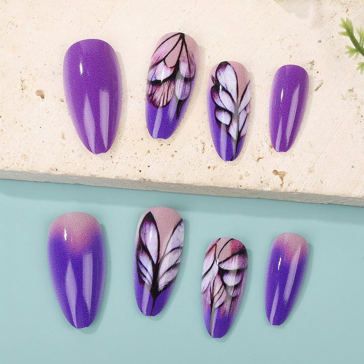 Artificial nails with an elegant floral pattern Kalsten