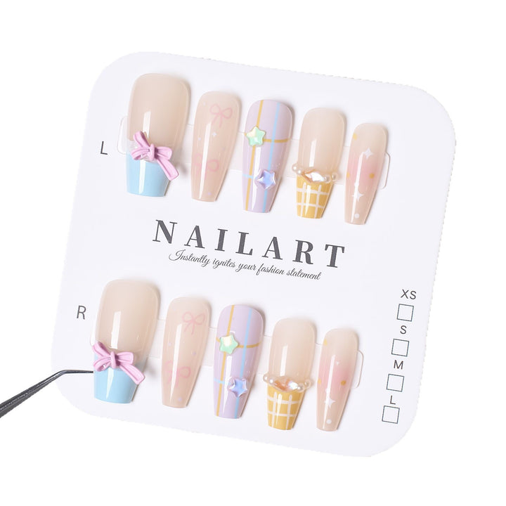 Decorative Themed Press-On Nail Set