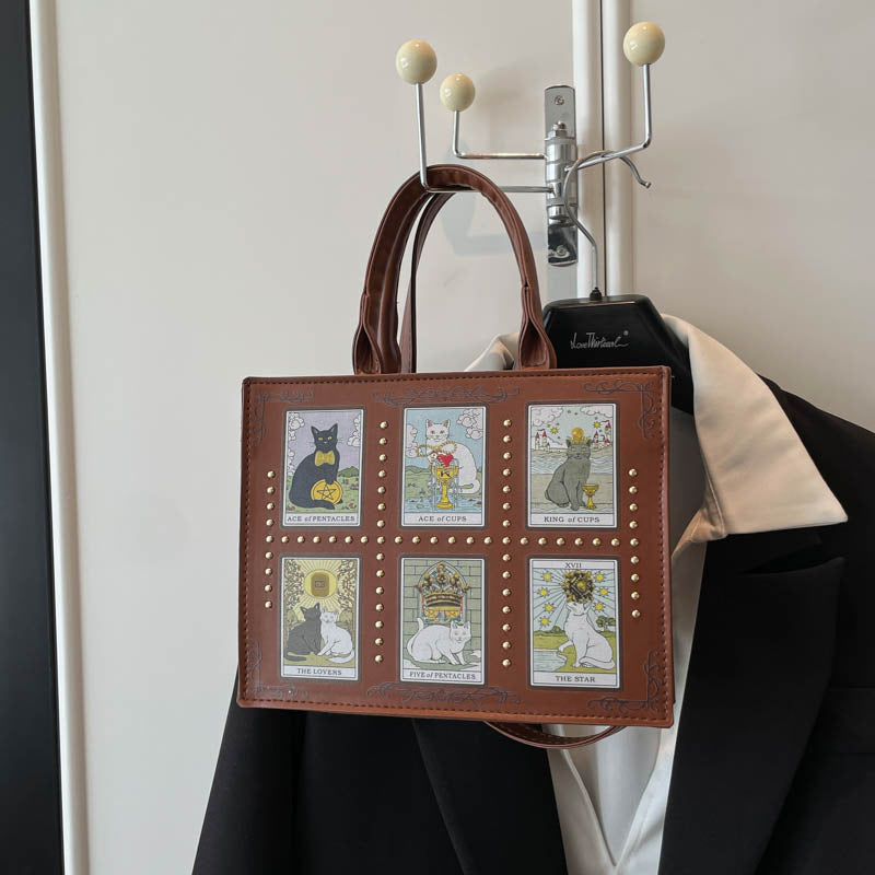 Cat-Themed Art Tote