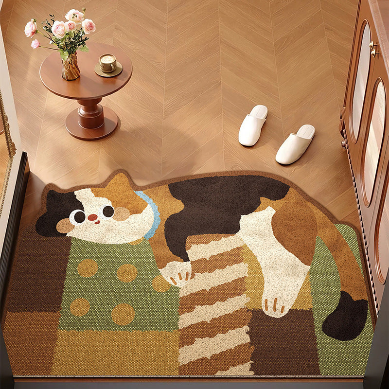 Playful Cat-Themed Area Rug