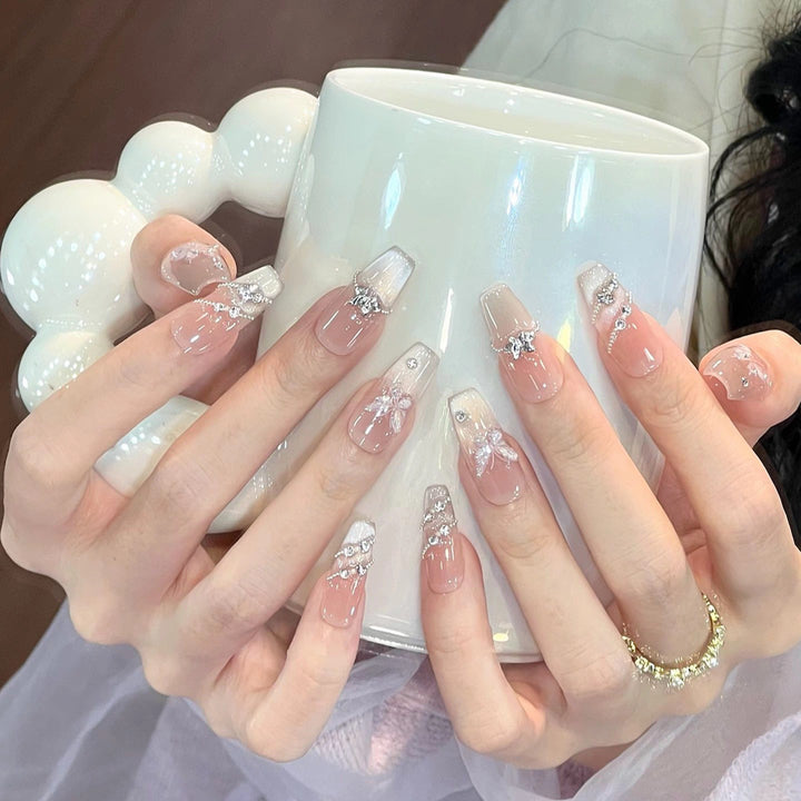 Decorative Glittery Press-On Nail Tips Kalsten