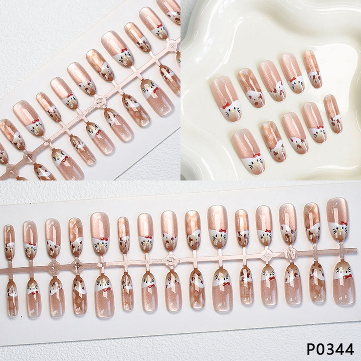 Playful Animal Print Press-On Nail Set Kalsten