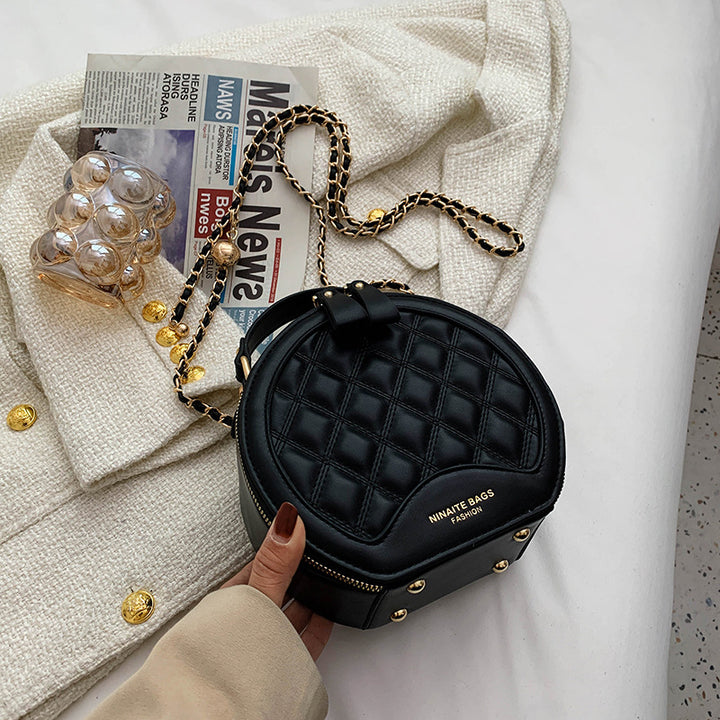 Quilted Round Crossbody Bag Kalsten