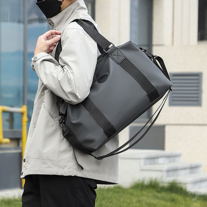 Sporty Travel Bag With Reinforced Interior And Removable Shoulder Strap Kalsten
