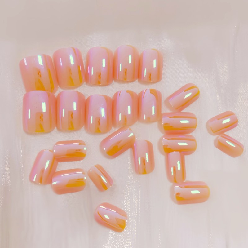 Iridescent Glossy Nail Tips Kalsten