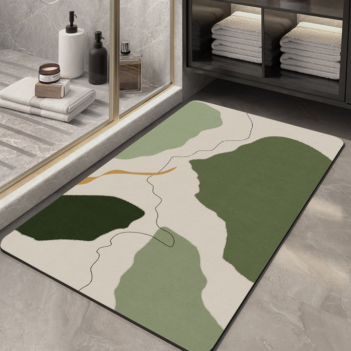 Geometric Pattern Soft Bath Mat Kalsten