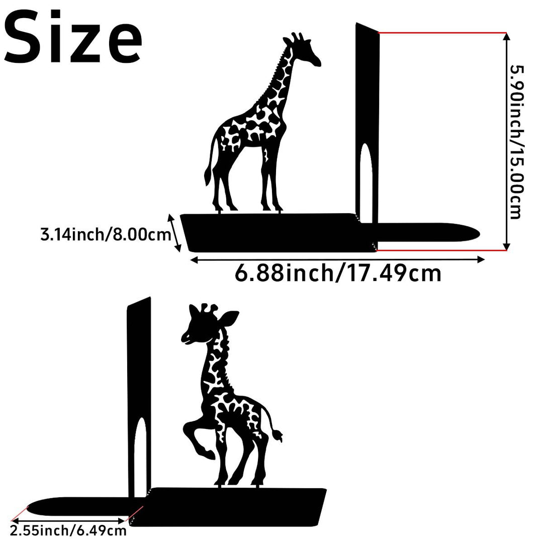 Artistic Giraffe Bookend