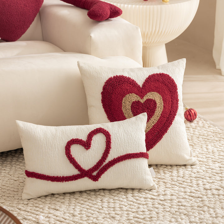 heart-shaped teddy shoulder bag with long straps