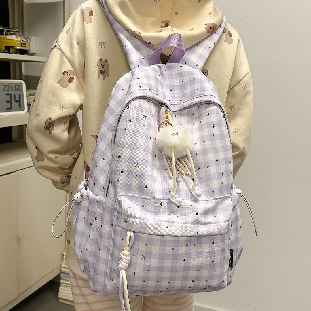 Cute Star-Embellished Daily Backpack Kalsten