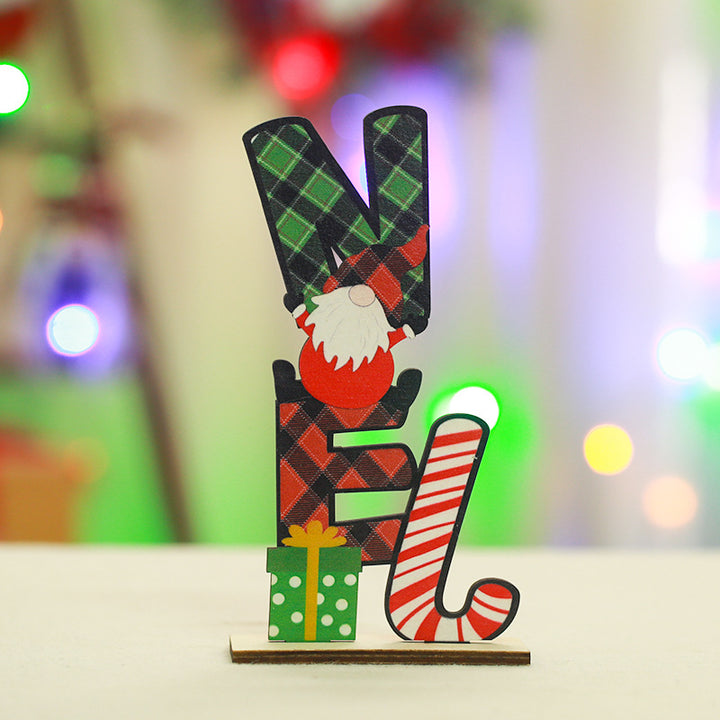 Festive wooden decoration with Christmas motif Kalsten
