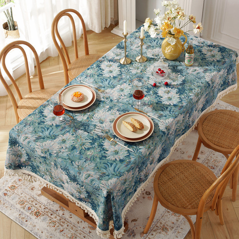 Floral Pattern Tablecloth