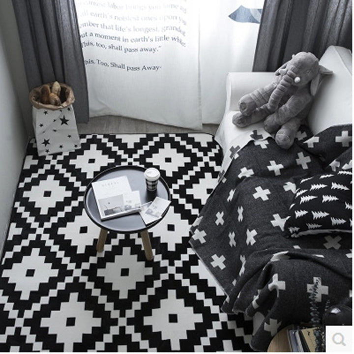 Geometric Pattern Area Rug  1787043766